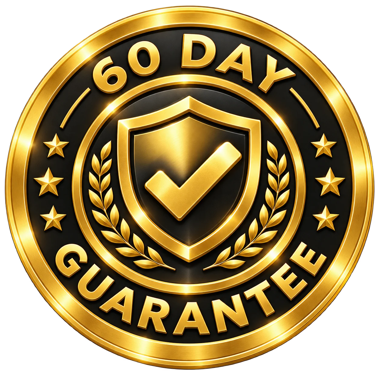 60-day satisfaction guarantee badge
