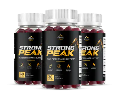 Strong Peak 3-bottle gummy package